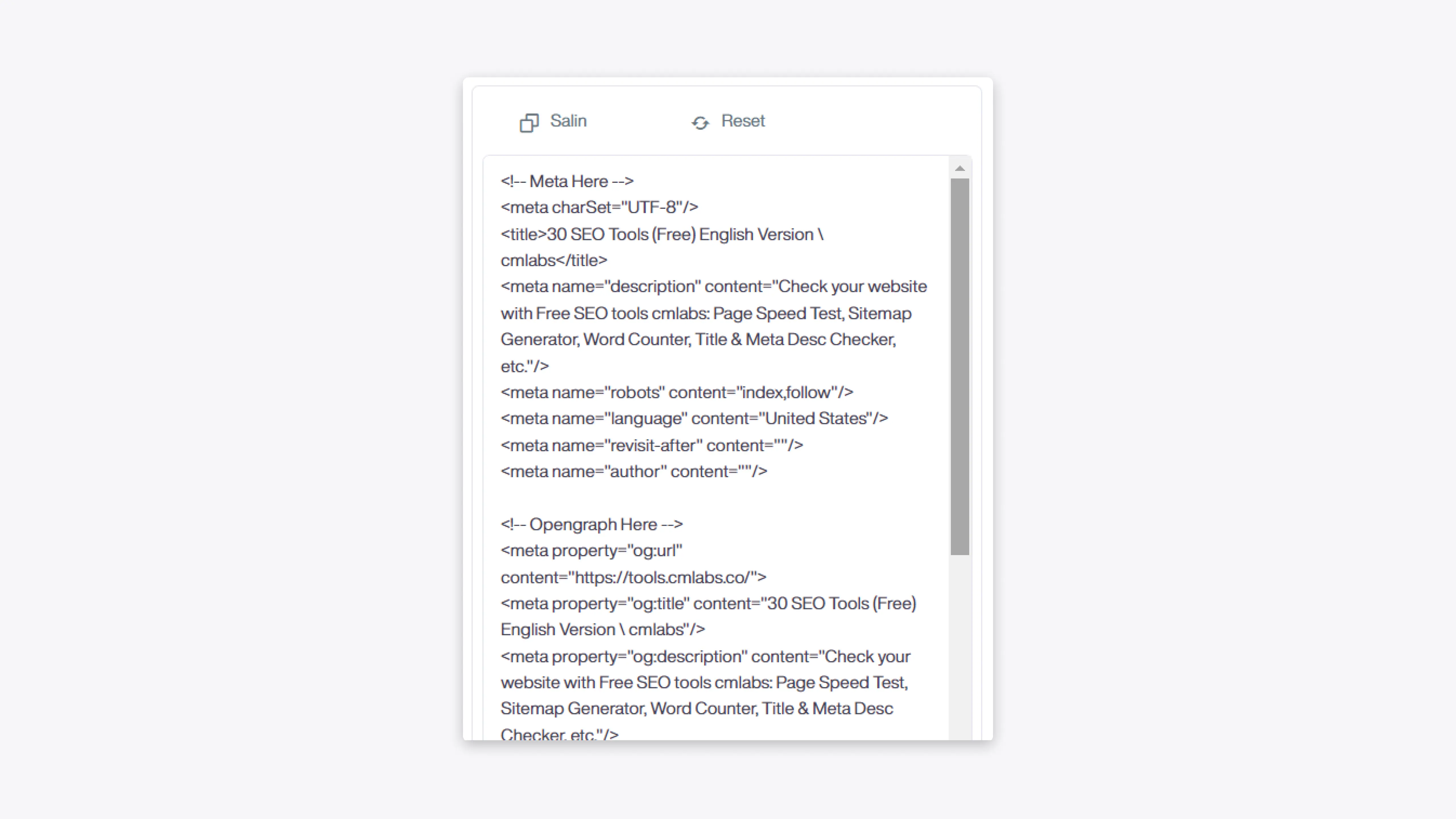 Example-Meta-Generator